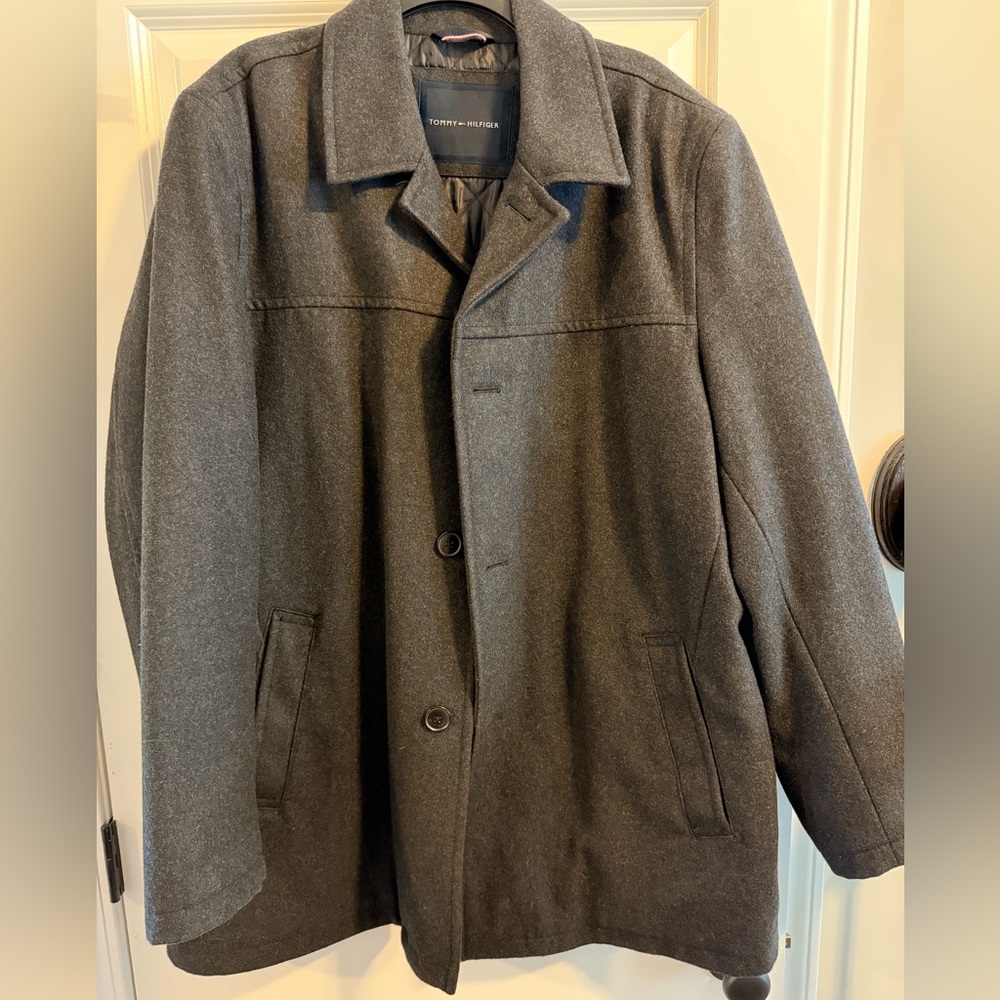 Tommy Hilfiger Charcoal Pea Coat